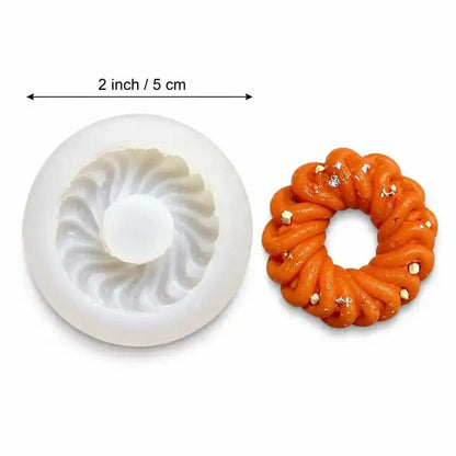 Imarti silicone mould size 2 inch 5 cm with candle sample