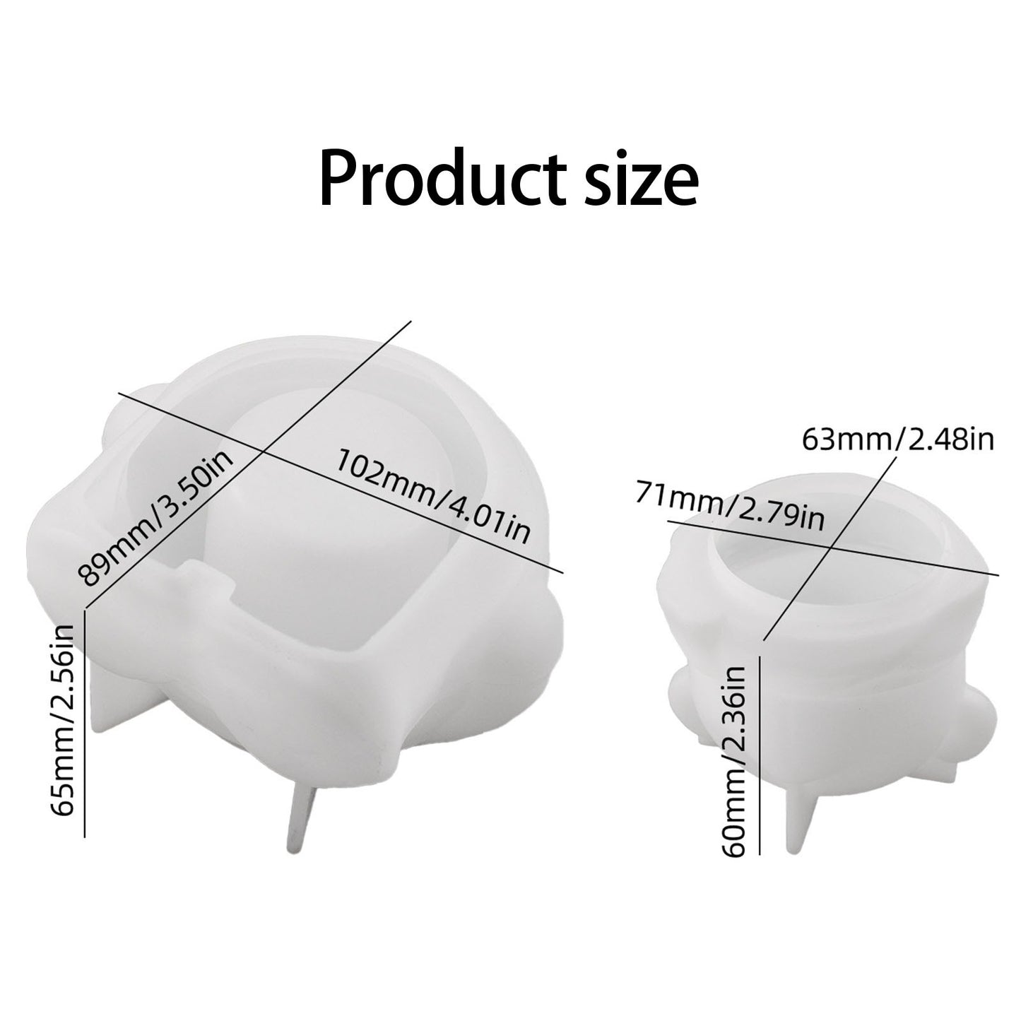 Bear-Shaped Candle Holder Silicone Mould – DIY Candle Making Mold