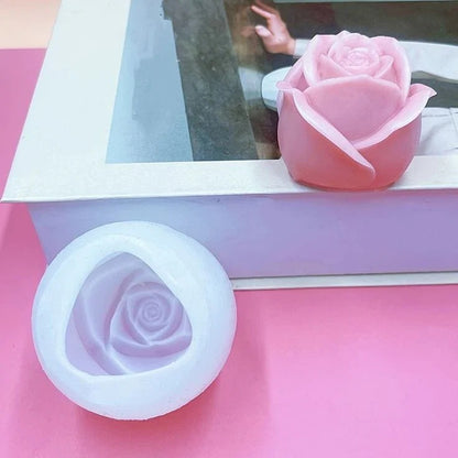 3D Rose Candle mold