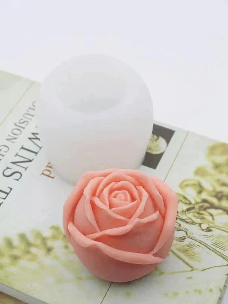 3D Rose Candle mold