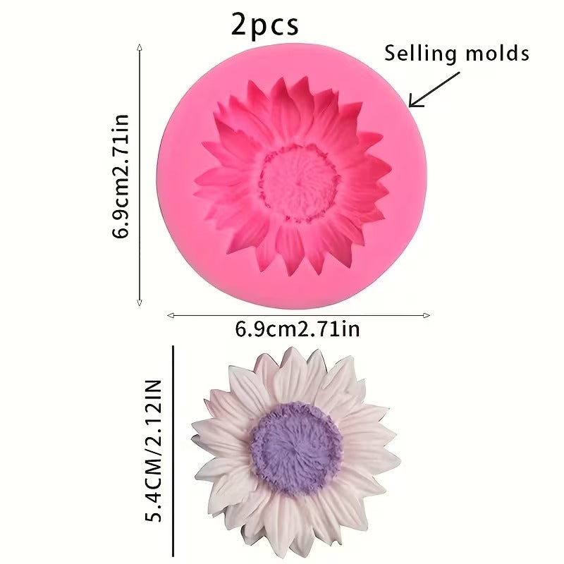 sunflower-shaped silicone mold