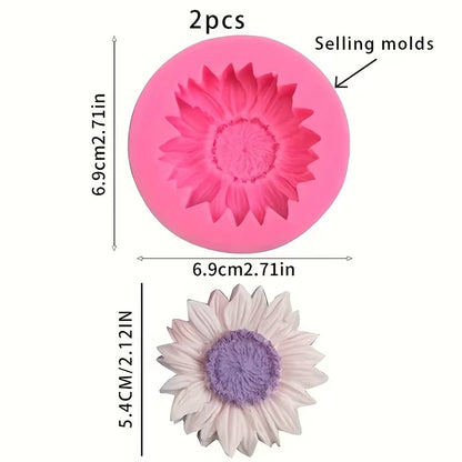 sunflower-shaped silicone mold