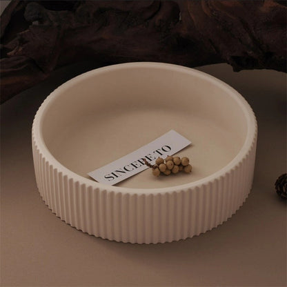 Ribbed Wreath Candle Vessel Silicone Mold — size reference | Bloom Creations India