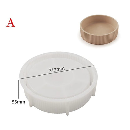 Ribbed Wreath Candle Vessel Silicone Mold — finished vessel | Bloom Creations India