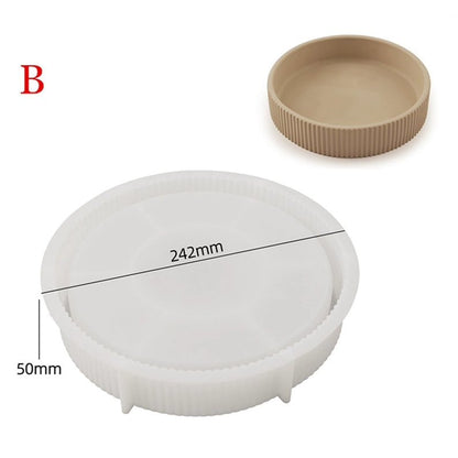 Ribbed Wreath Candle Vessel Silicone Mold — use case | Bloom Creations India