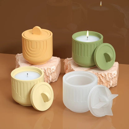 Bloom Creations Scented Candles , Decorative Jar Candles with Lids, Modern Home Fragrance for Living Room, Bedroom, Gift for Any Occasion