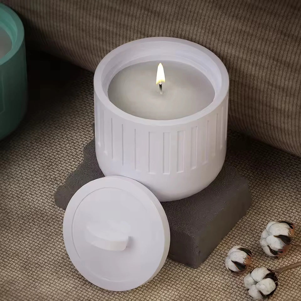 Bloom Creations Scented Candles , Decorative Jar Candles with Lids, Modern Home Fragrance for Living Room, Bedroom, Gift for Any Occasion