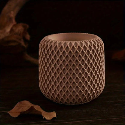 Diamond Lattice Silicone Candle Mould — size reference | Bloom Creations India