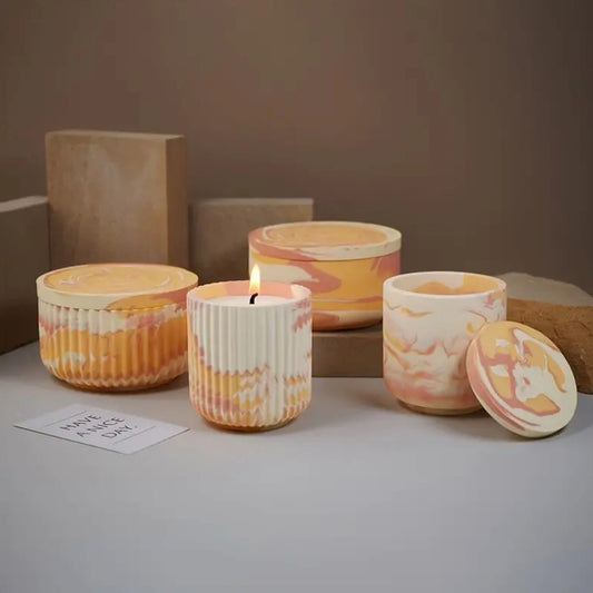 Silicone Storage Box Mould with Lid — Candle Soap & Resin Jar 4 Styles | Bloom Creations India