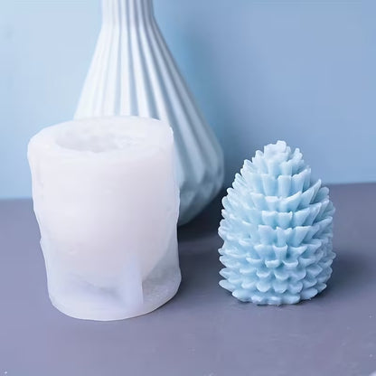 Pine Cone Silicone Candle Mould – 3D Christmas Pinecone Resin, Soap & Wax Mould