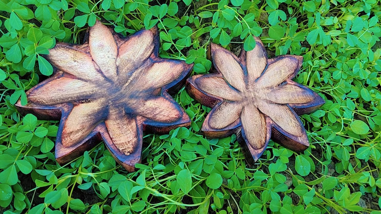 wooden flower