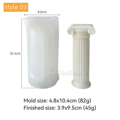 Roman Column Silicone Candle Mould | Pillar & Concrete Mould