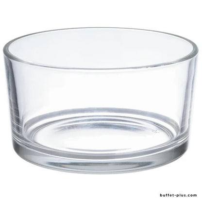 Short Wide Mouth Transparent Glass Jar 120ML