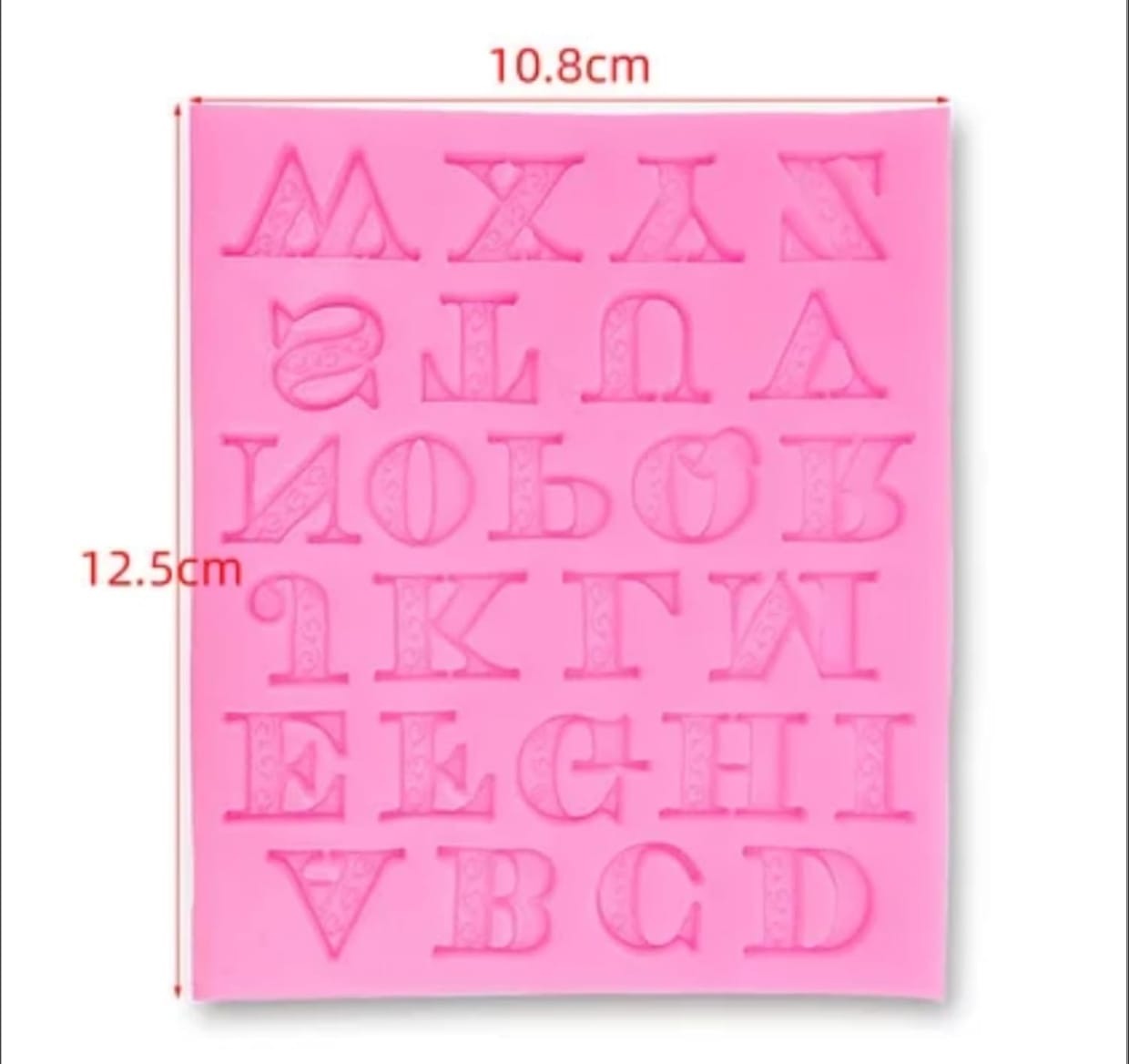 Big Letters Alphabet Silicone Mould – Large Resin, Clay & Fondant Letter Mould