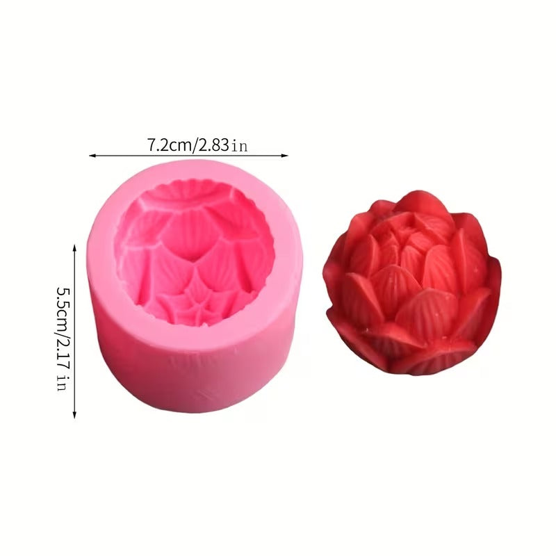 3D Lotus Flower Silicone Mold