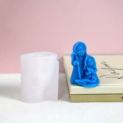 Christmas Nativity Silicone Mould | Religious Candle & Resin Mould