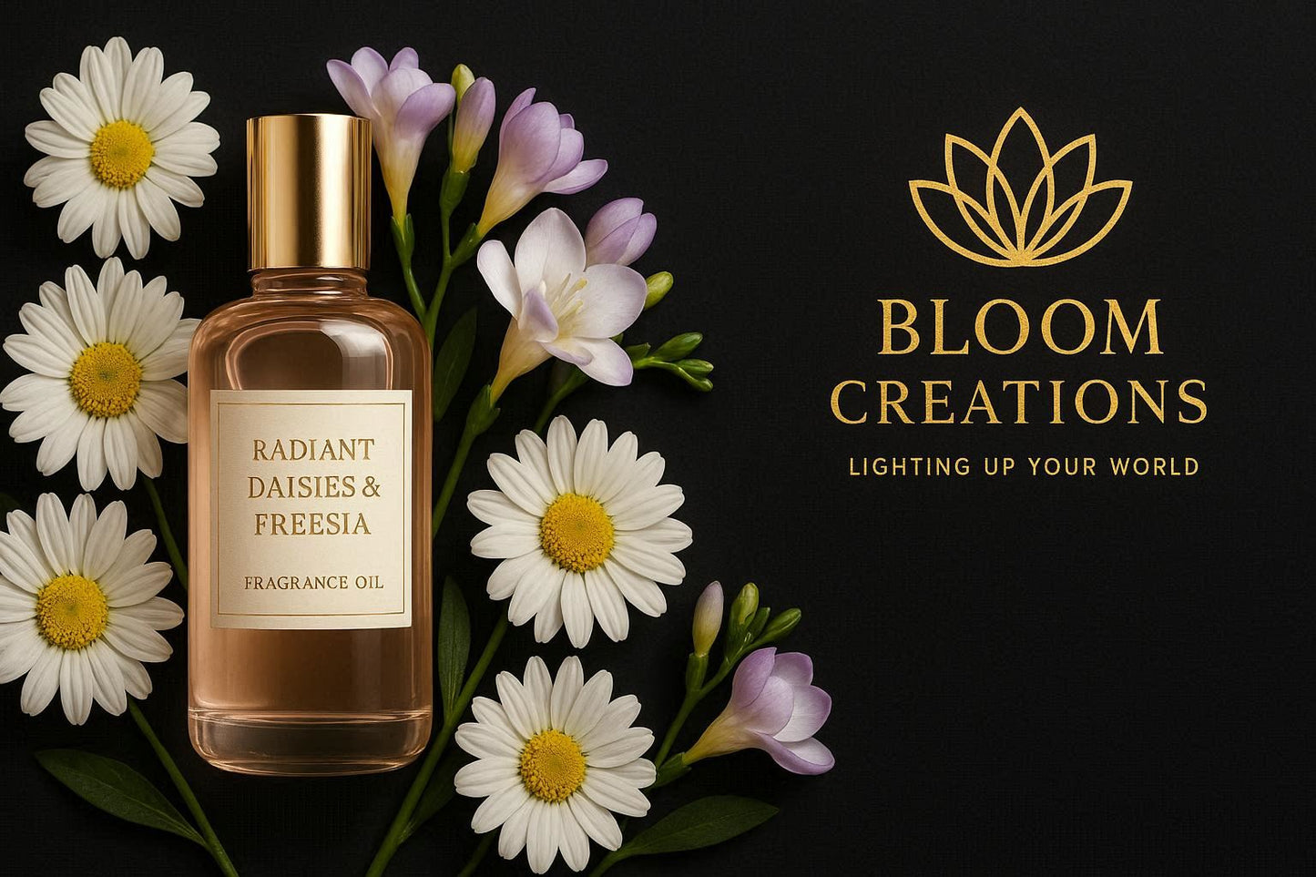 Radiant Dahlias and Freesia fragrance oil 100ml — floral scent for candle making