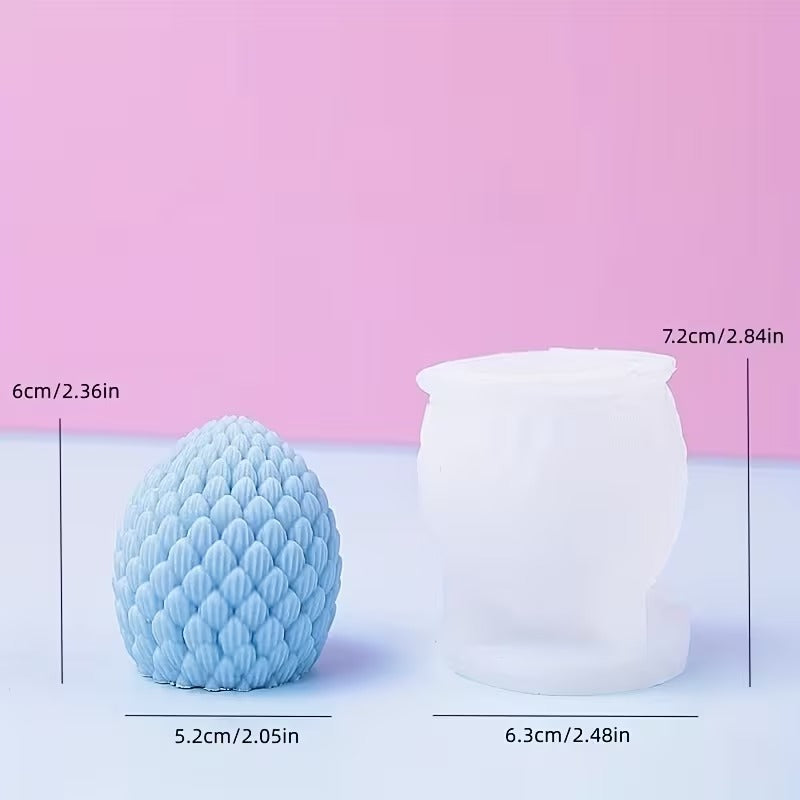 Pine Cone Silicone Candle Mould – 3D Christmas Pinecone Resin, Soap & Wax Mould