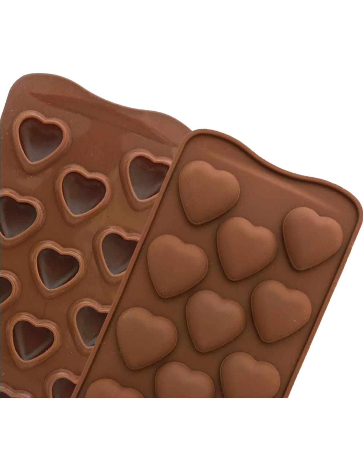 12 Cavity 3D Heart Shape Chocolate Mold