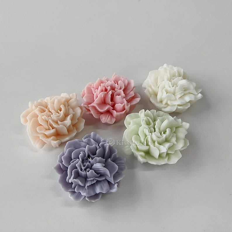 Carnation Flower Silicone Mould | 3D Floral Candle, Soap & Resin Mould