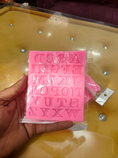 Big Letters Alphabet Silicone Mould – Large Resin, Clay & Fondant Letter Mould