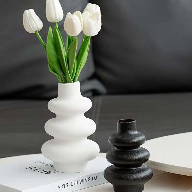 Spiral Stacked Ring Vase Silicone Mold — detailed view | Bloom Creations India