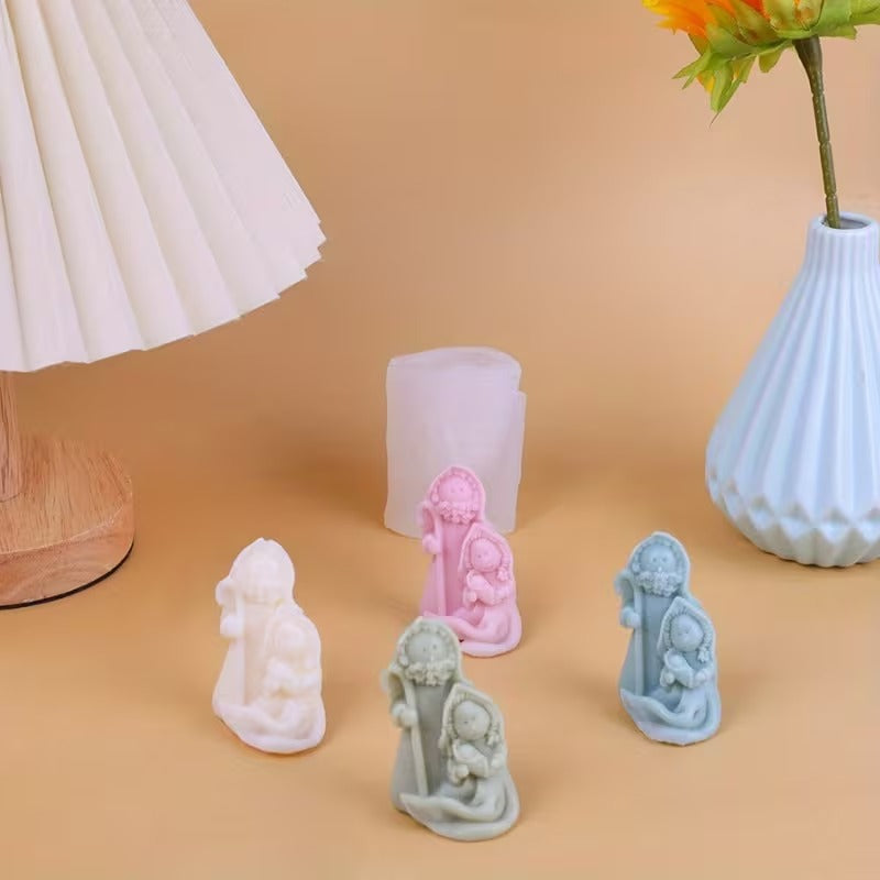 Christmas Nativity Silicone Mould | Religious Candle & Resin Mould