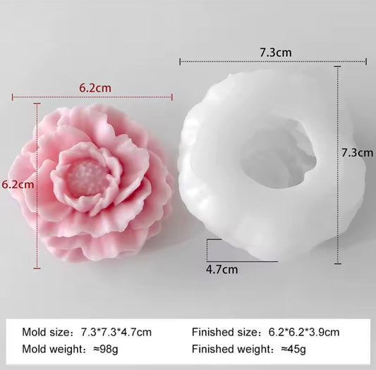 3D Peony Flower Silicone Mold - Large Blooming Floral Mold for Soap, Candle & Resin Art (Copy)