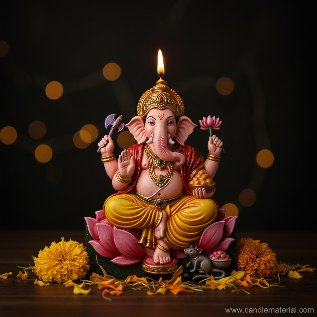 Ganesha Candle Moody