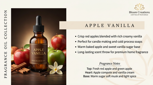 Apple Vanilla fragrance oil 100ml for candle making — fruity gourmand fall scent