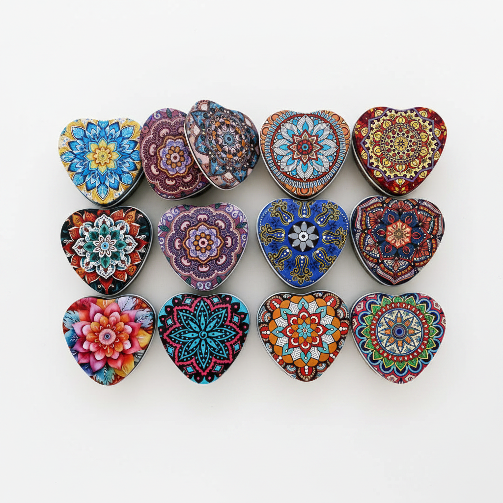 Heart Mandala Tins – Studio Grid