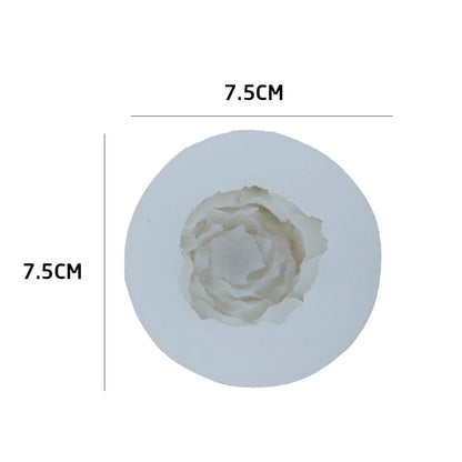 Peony Flower Silicone Mold Non Toxic Handmade Candle Cake Jellies Accessory
