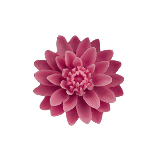 Dahlia flower cabochon silicone mold for floral candles and decorative crafts