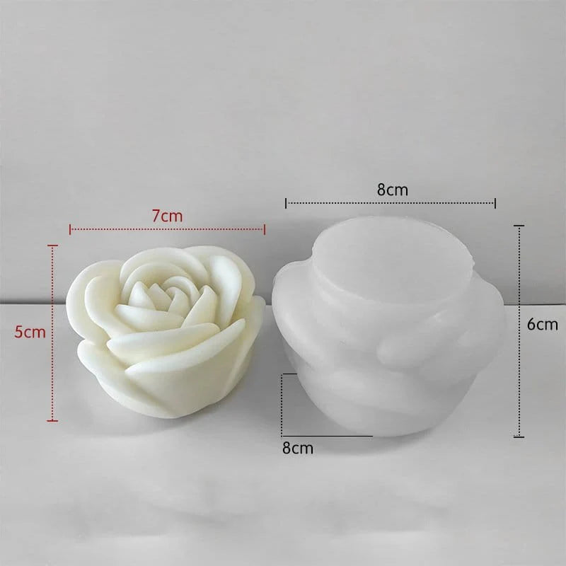 Rose  Flower Bud Mold Peony Mold Flower Mold Peony Candle Mold Flower Resin Mold Clay Mold Jewelry Resin Casting Mold Candle Making Molds Craft Supplies 3D Mold Silicone Mold for Resin Casting Mold