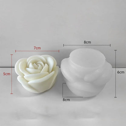 Rose  Flower Bud Mold Peony Mold Flower Mold Peony Candle Mold Flower Resin Mold Clay Mold Jewelry Resin Casting Mold Candle Making Molds Craft Supplies 3D Mold Silicone Mold for Resin Casting Mold