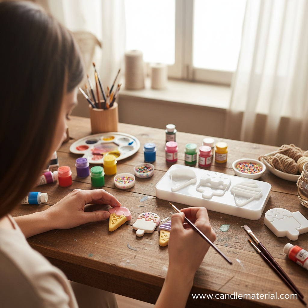 Ice Cream Clay Painting