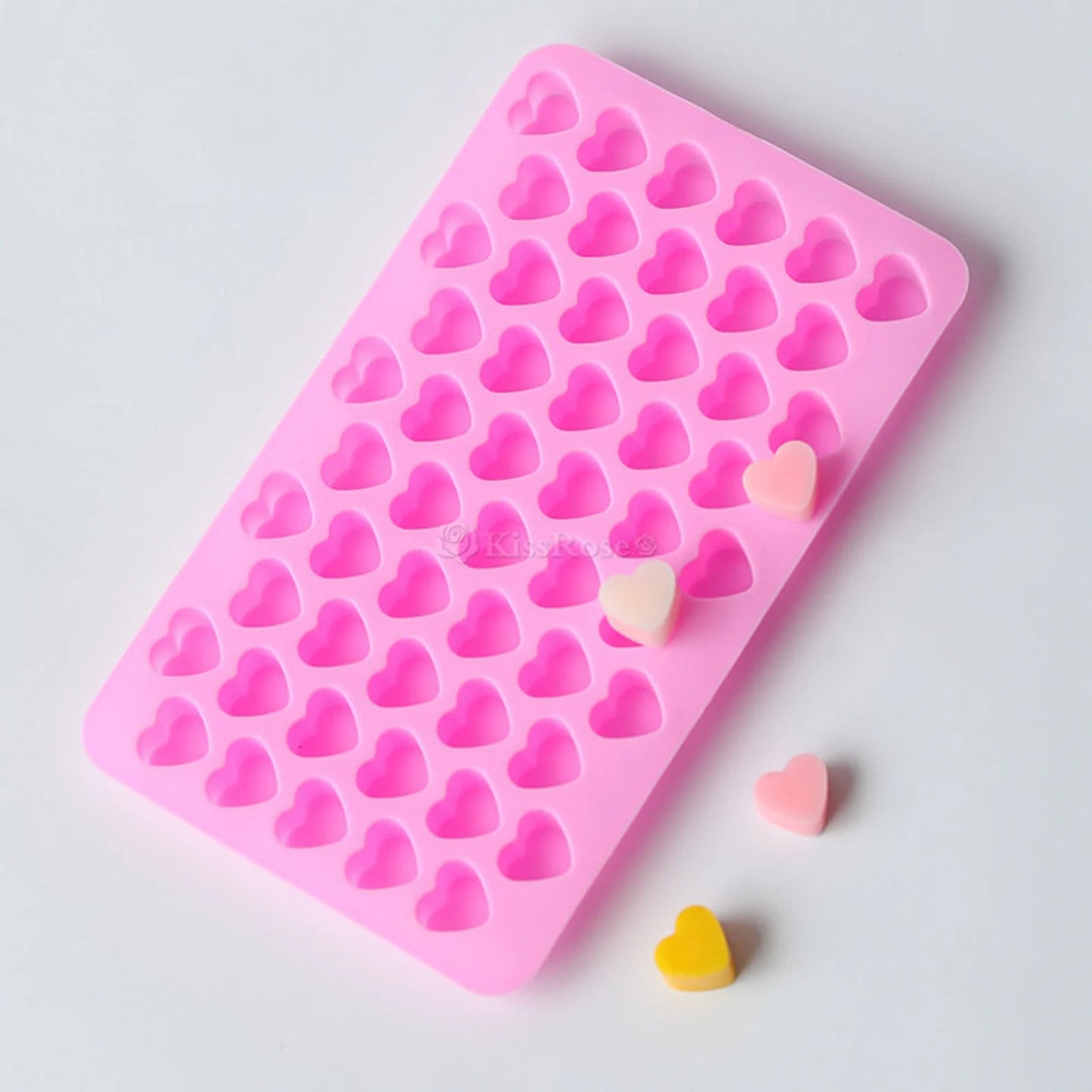 55 Cavity Mini Heart Silicone Mould | Heart Bead Resin & Candle Mould