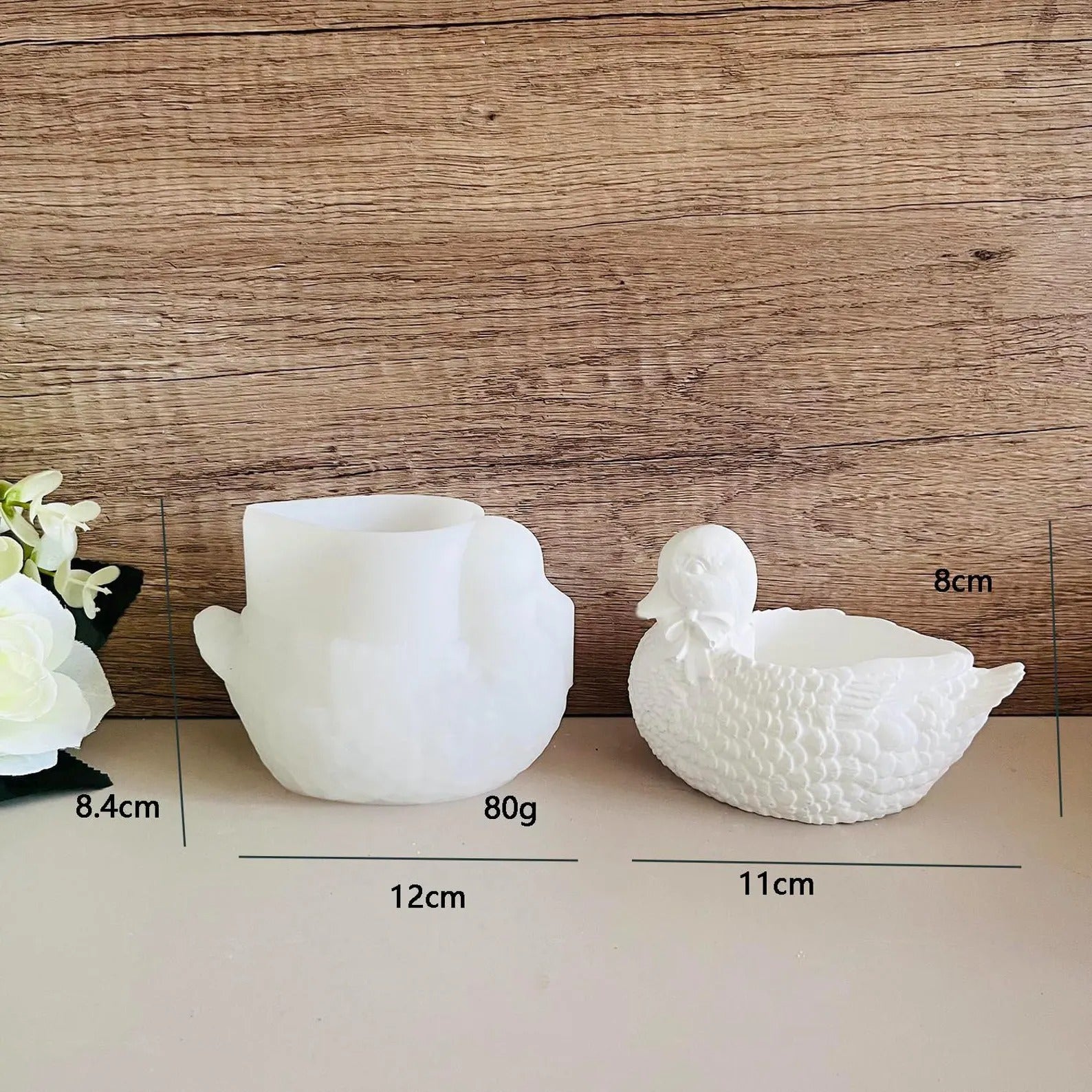 Duck Shape Jar Silicone Mould — detailed view | Bloom Creations India