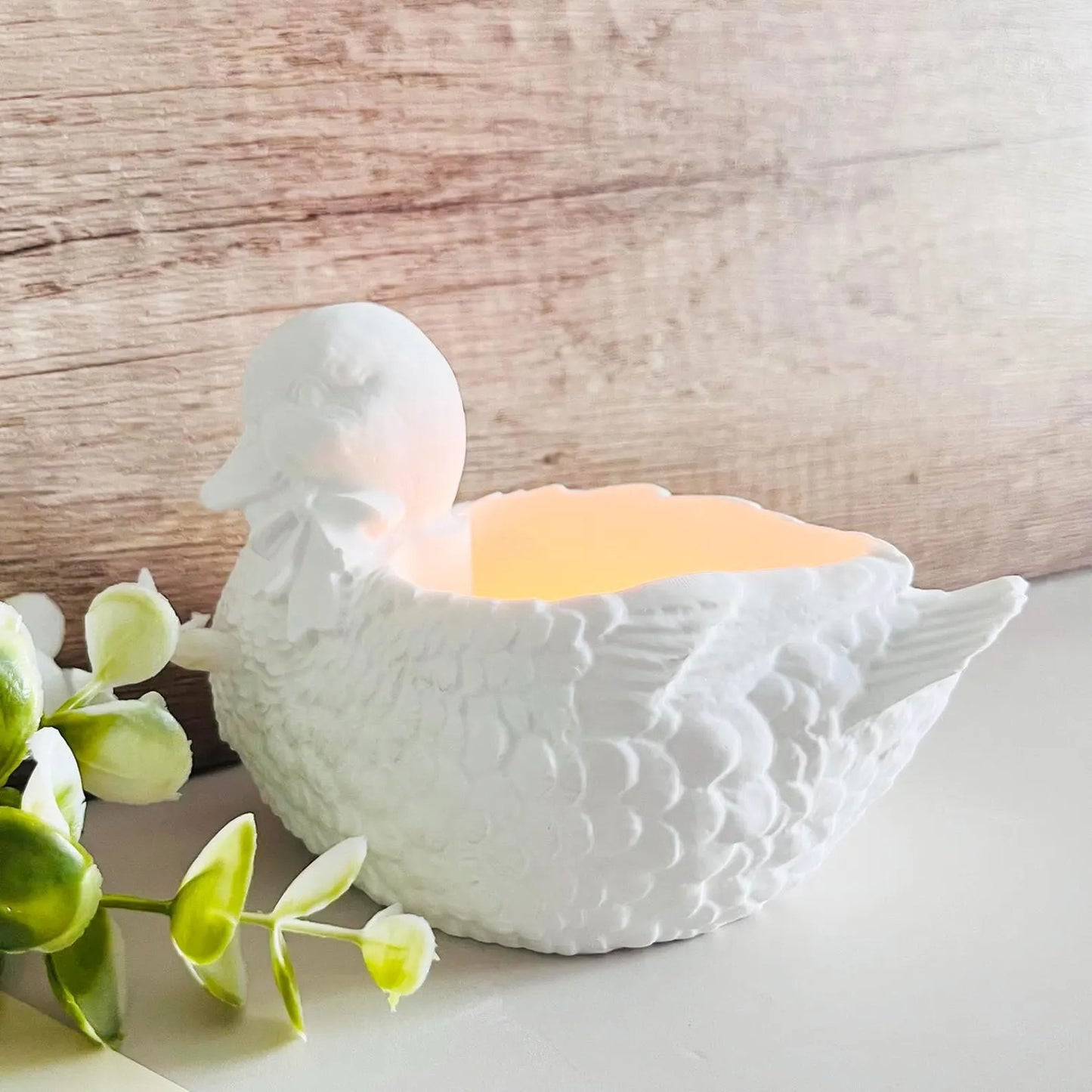 Duck Shape Jar Silicone Mould — finished vessel | Bloom Creations India