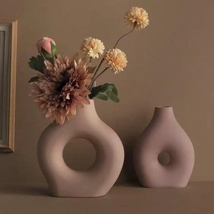 Nordic Donut Vase Silicone Mould for Concrete, Resin & Plaster