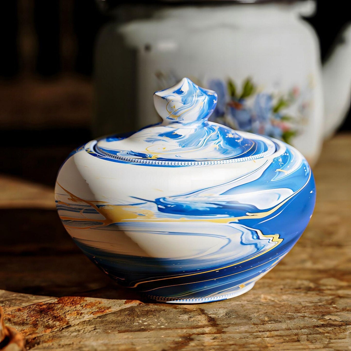 Nordic Teapot Jar Silicone Mold-Round Trinket Box Resin Mold-Round Storage Box Mold-Concrete Candle Vessel Mold-Jesmonite Plaster Decor Mold