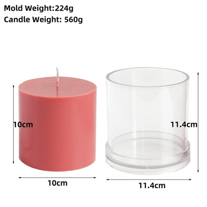 Candle Mold DIY Soy wax beewax Handmade Wedding candle Molds , DIY Acrylic Cylindrical Candle Molds for candles Making