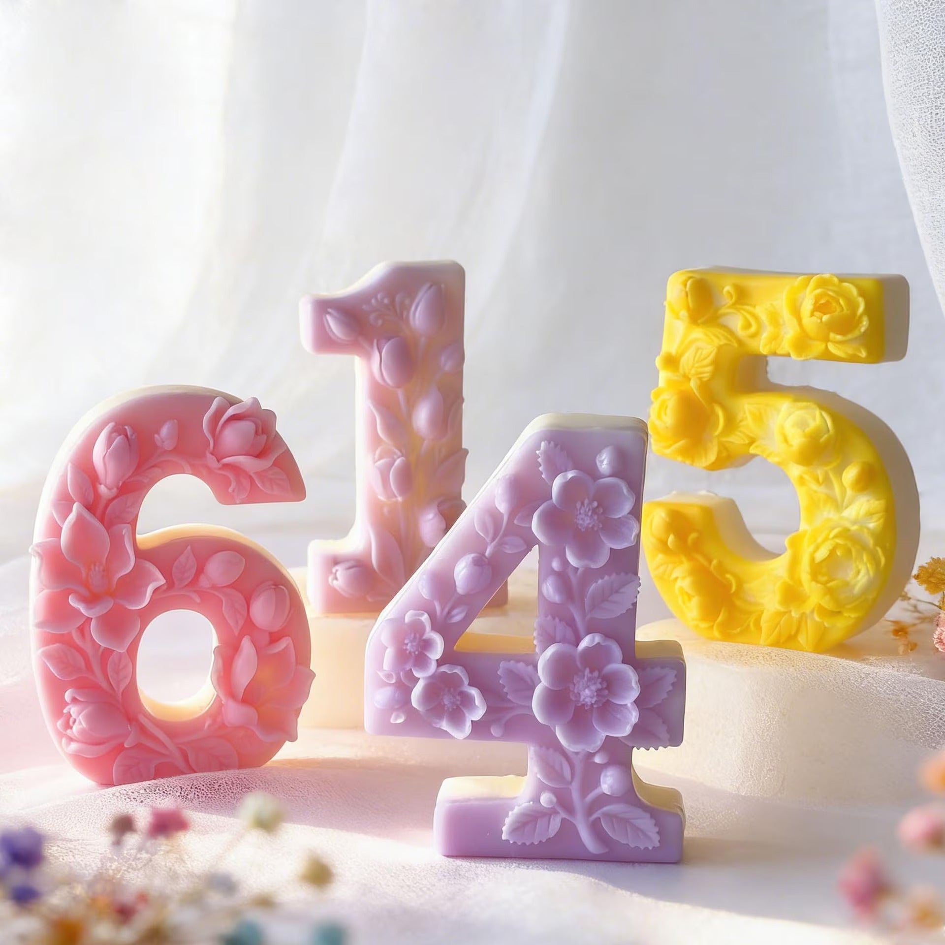 4-inch Number Silicone Mold — use case | Bloom Creations India