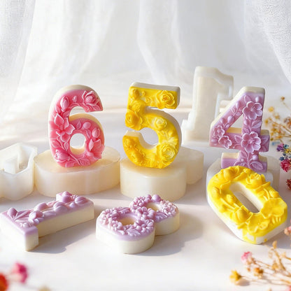 4-Inch Number Silicone Mould (0–9 Set) — Birthday Number Candles
