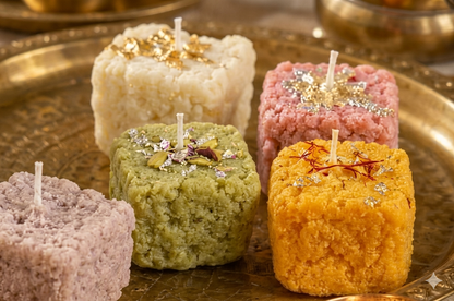 Dhokla Candle Silicone Mold – Novelty Indian Sweet Mold for Candle Making & Resin