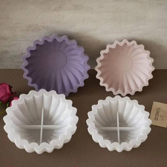 Wavy Ruffle Bowl Silicone Mould – Candle, Resin & Concrete
