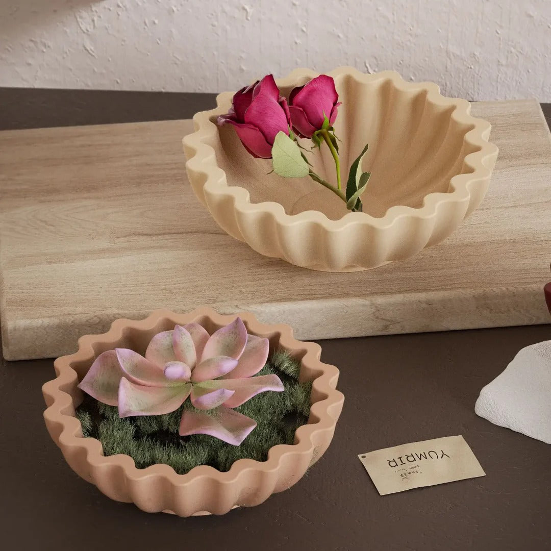 Wavy Ruffle Bowl Silicone Mould – Candle, Resin & Concrete