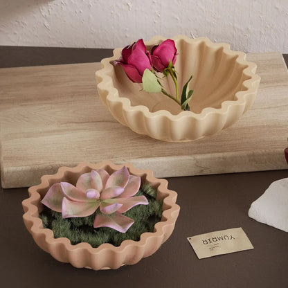 Wavy Ruffle Bowl Silicone Mould – Candle, Resin & Concrete