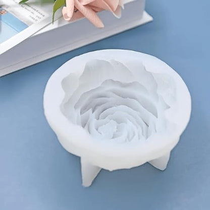 Large Rose Flower Silicone Candle Mould — size reference | Bloom Creations India
