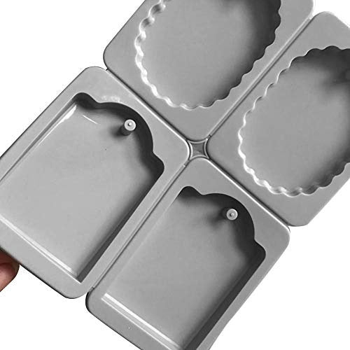 4-Cavity Scalloped Oval & Gift Tag Silicone Mould – Wax Sachet & Resin Hanging Mould